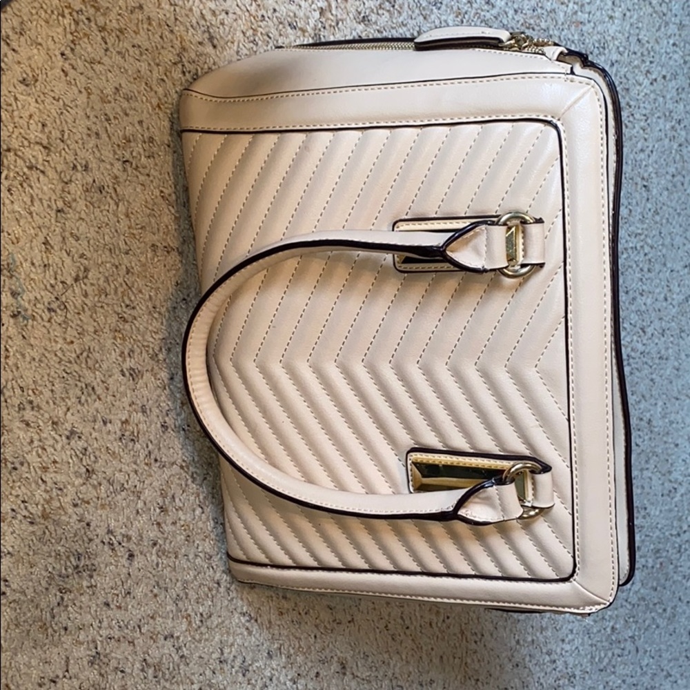 Tan/ pink purse